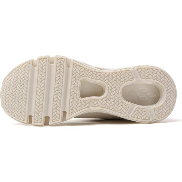 Women's Beige Running Walking Non Slip Tennis Blade Athletic Sneakers Shoes - Picture 7 of 7